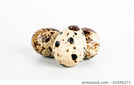 Quail egg on white background. Food, healthy product Quail egg on white background. Food, healthy product 62040271