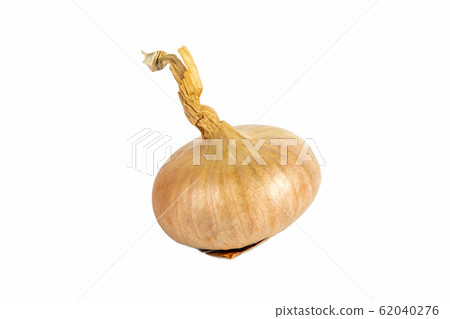Yellow onions isolated on white background. Food, spice and vitamins Yellow onions isolated on white background. Food, spice and vitamins 62040276