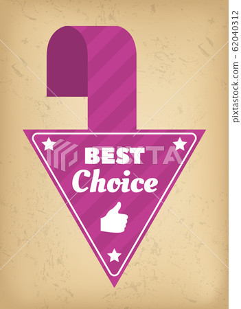 Pointer Label Best Choice Advertising Promo Vector 62040312