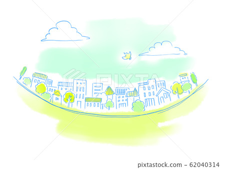 自然景觀屋水彩 62040314