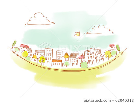自然景觀屋水彩 62040318