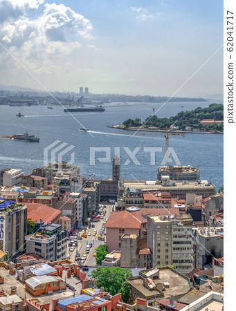 Top panoramic view of Beyoglu district in Top panoramic view of Beyoglu district in 62041717