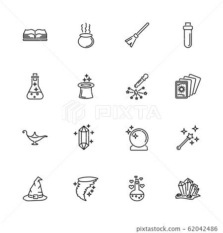 Magic - Flat Vector Icons Magic - Flat Vector Icons 62042486