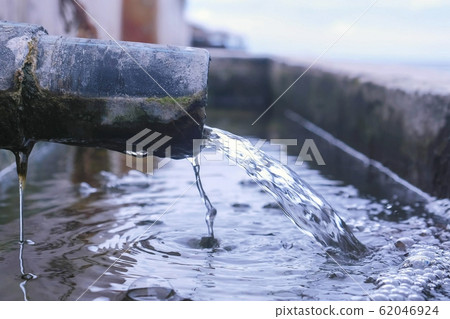 Industrial and factory waste water discharge pipe into the canal and sea. 62046924