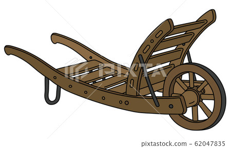 The old wooden barrow The old wooden barrow 62047835