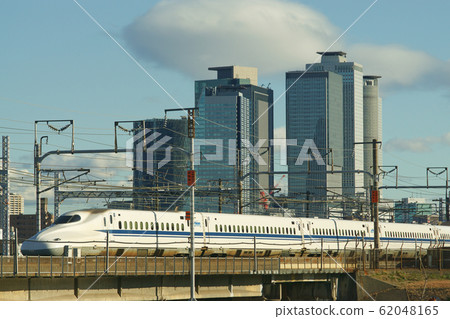 Nagoya station high-rise building group and Tokaido Shinkansen Nagoya station high-rise building group and Tokaido Shinkansen 62048165