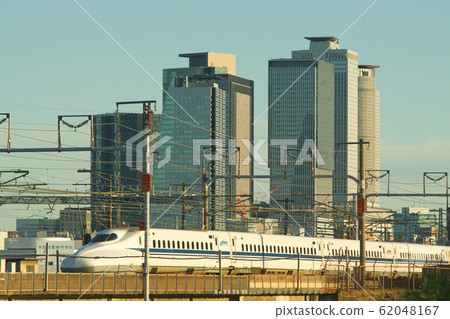 Nagoya station high-rise building group and Tokaido Shinkansen 62048167