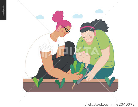 Gardening people, spring 62049073