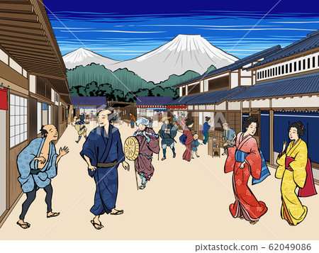 Japanese style town 2 people Japanese style town 2 people 62049086