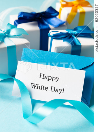 Happy White Day! White Day Message Card Letter Letter Light Blue 62050537