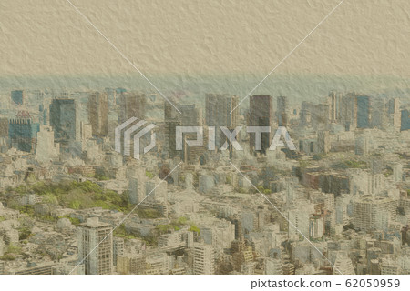 東京城市景觀工藝紙風格 東京城市景觀工藝紙風格 62050959