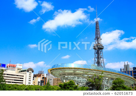 名古屋市電視塔和綠洲21的風景 名古屋市電視塔和綠洲21的風景 62051673