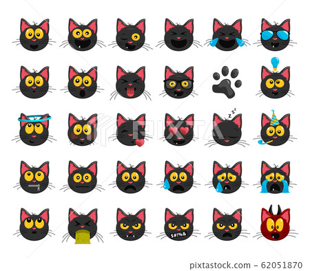 Black Kitty Smiley Collection Black Kitty Smiley Collection 62051870
