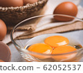Organic chicken eggs food ingredients concept 62052537