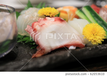 Delicious octopus sashimi and others 62053610