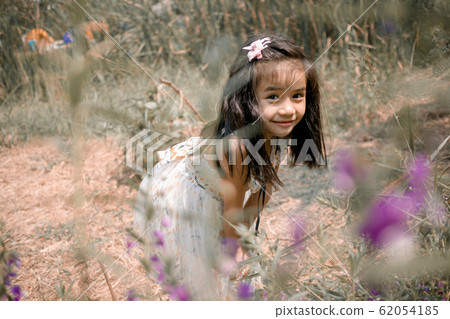 Portrait of Happy cute little girl  62054185