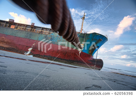 Stranded freighter 62056398