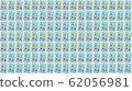 Four binder clips isolated on blue background. 62056981