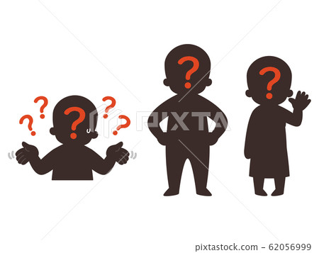 人剪影@問號 人剪影@問號 62056999