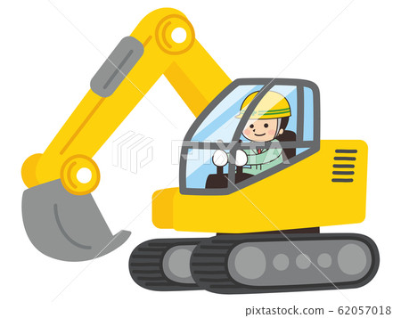 Working construction vehicle excavator car 62057018