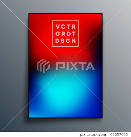 Gradient texture poster design for wallpaper, flyer, brochure cover, typography or other printing products. Vector illustration 62057025