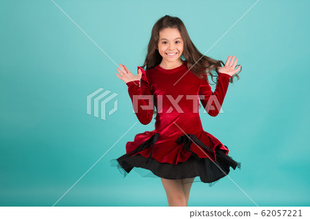 Happy child smile with long brunette hair Happy child smile with long brunette hair 62057221