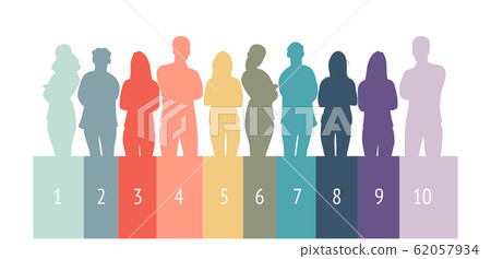 Business team and teamwork concept in flat design. 62057934