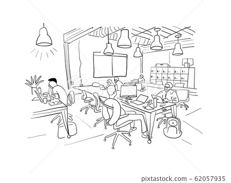 Concept of the coworking center. Business meeting. 62057935