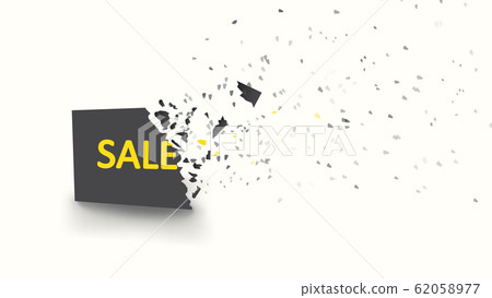 sale banner with explosive effect sale banner with explosive effect 62058977