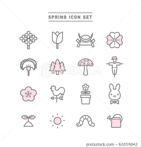 春天 春 圖標 62059042