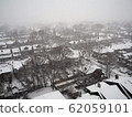 Morning on a snowy day (Scenery of a residential area in Toronto) 62059101