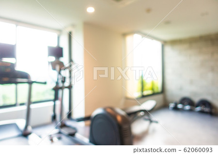 Abstract blur gym room interior with fitness equipment Abstract blur gym room interior with fitness equipment 62060093