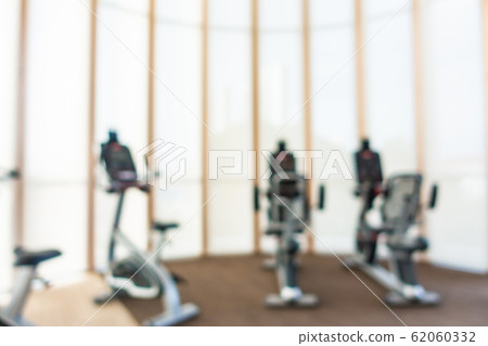Abstract blur gym room interior with fitness equipment Abstract blur gym room interior with fitness equipment 62060332