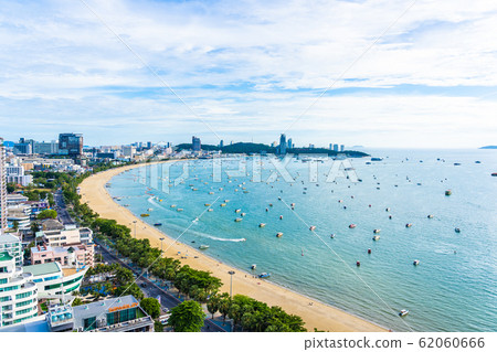 Pattaya Thailand - 26 July 2019 Beautiful landscape and cityscape of pattaya city in Thailand 62060666