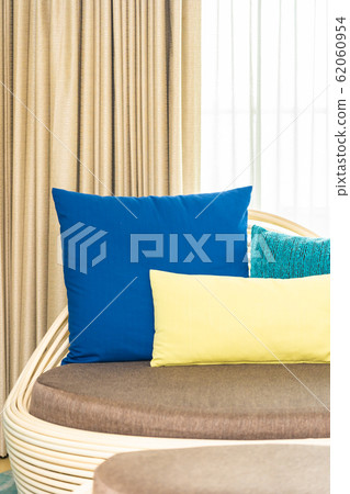 Pillow on sofa chair decoration interior 62060954