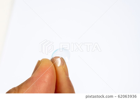 Disposable contact lenses after using plastic garbage 62063936