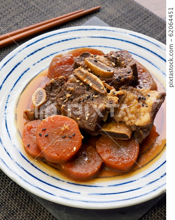 Korean Traditional Food Beef Ribs Steamed Korean Traditional Food Beef Ribs Steamed 62064451