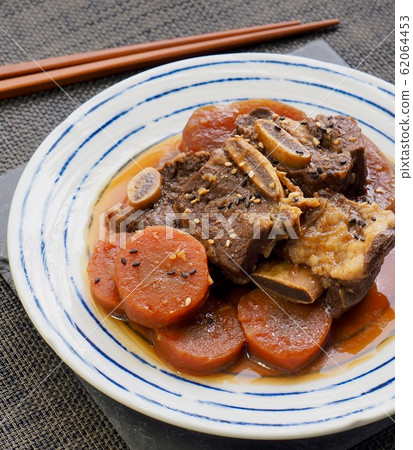 Korean Traditional Food Beef Ribs Steamed 62064453