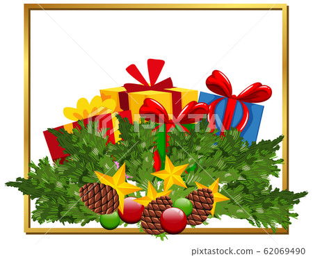 Christmas theme with many presents in the frame Christmas theme with many presents in the frame 62069490