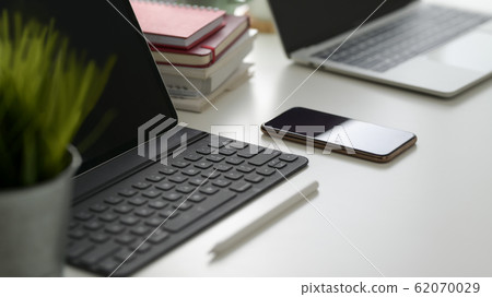 Cropped shot of digital tablet, smartphone, 62070029