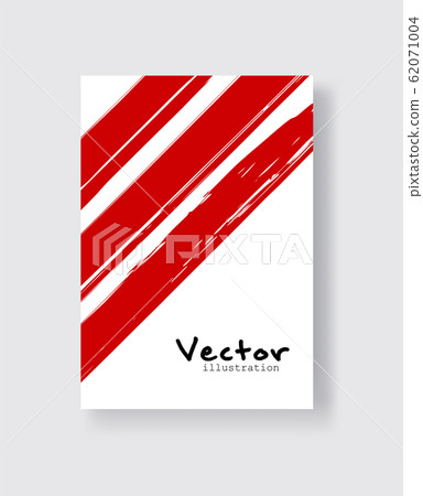 Abstract ink brush banners with grunge effect 62071004