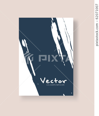 Abstract ink brush banners with grunge effect Abstract ink brush banners with grunge effect 62071007