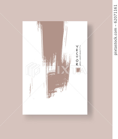 Abstract ink brush banners with grunge effect 62071161