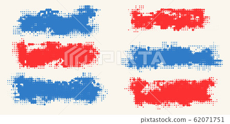 Halftone illustration. Color Grunge Effect. 62071751