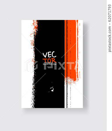 Black Lush Lava ink brush stroke on white Black Lush Lava ink brush stroke on white 62071793