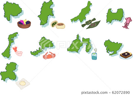 Chubu region and specialty set 62072890