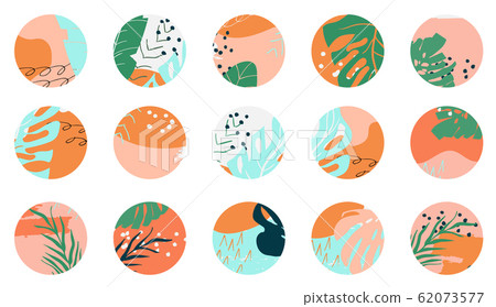 Highlights Stories Covers in abstract trendy style for popular social media Highlights Stories Covers in abstract trendy style for popular social media 62073577