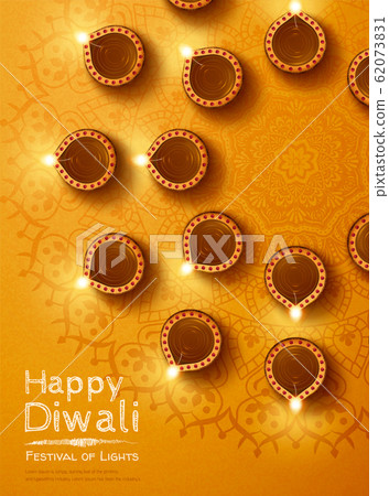 Top view of diwali design Top view of diwali design 62073831
