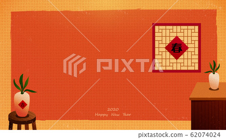 Flat style living room background Flat style living room background 62074024