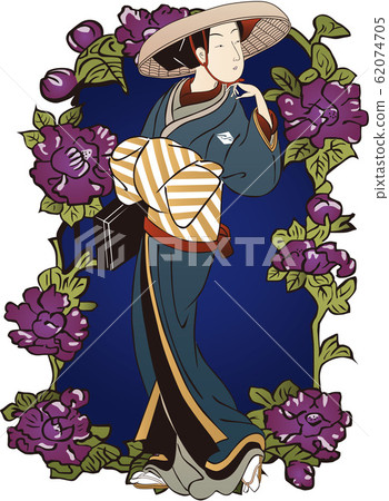 Ukiyo-e Kabuki Actors Women & Flowers Part 4 62074705